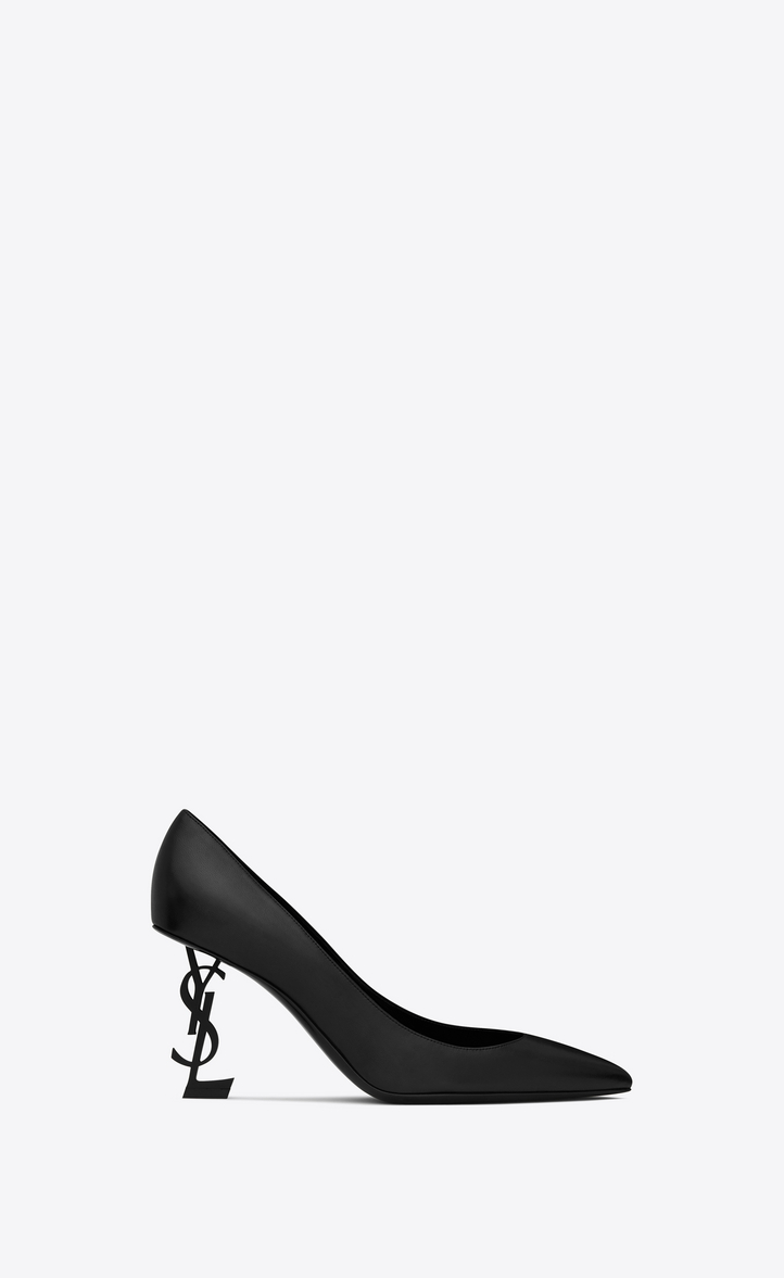 Click to view more detailed imagery on our partner's website Saint Laurent Opyum Pumps In Leather With Black Heel