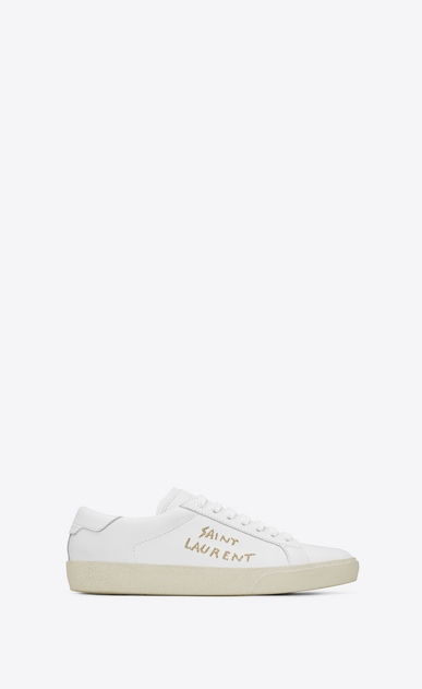 court classic sl/06 embroidered sneaker in leather