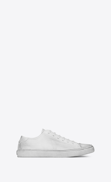 SAINT LAURENT Bedford Man bedford sneakers in white leather a_V4