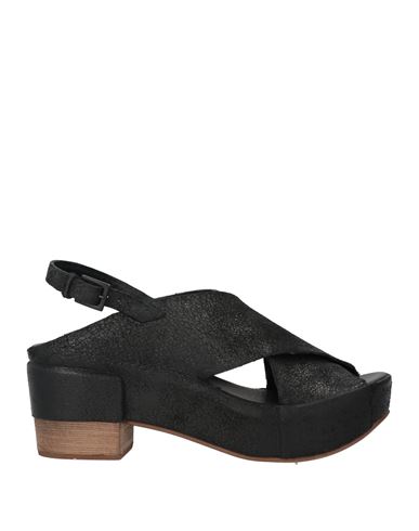 Del Carlo Woman Sandals Black Size 8 Leather