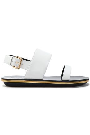 MARNI WOMAN LEATHER SANDALS WHITE,US 7789028785126209