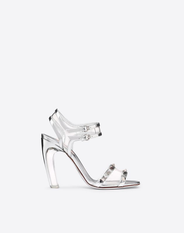 valentino heels silver