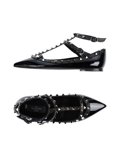 Woman Ballet flats Black Size 7 Leather