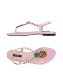 DOLCE & GABBANA Damen Zehentrenner Farbe Hellrosa Gr��e 3