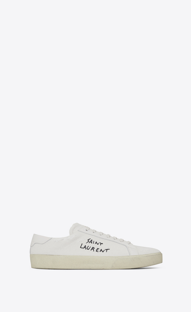court classic sl/06 embroidered sneaker in fabric and leather