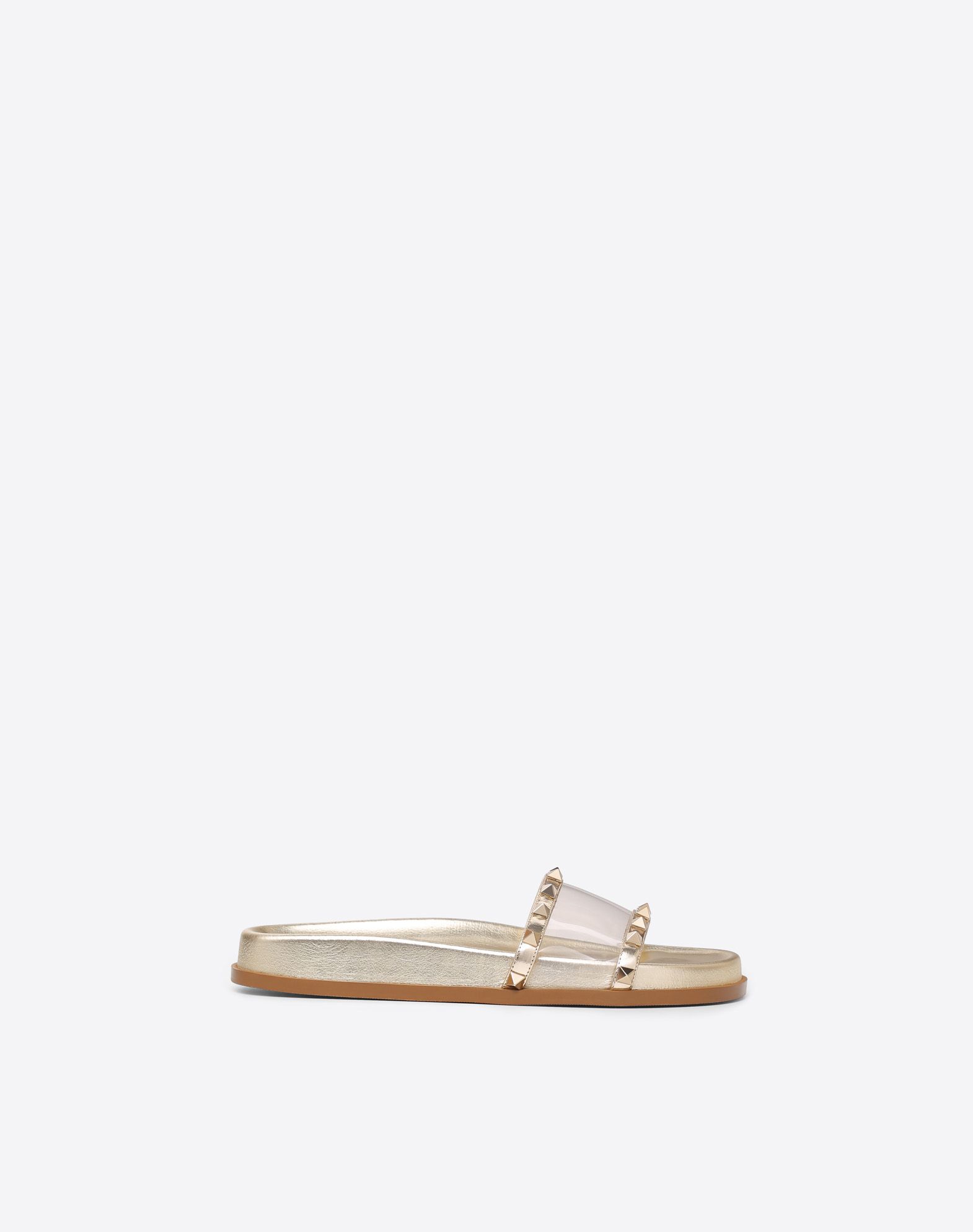 clear valentino sandals