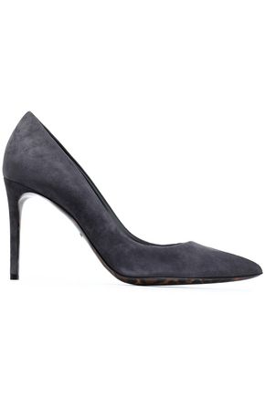 DOLCE & GABBANA WOMAN SUEDE PUMPS ANTHRACITE,US 14693524283672348