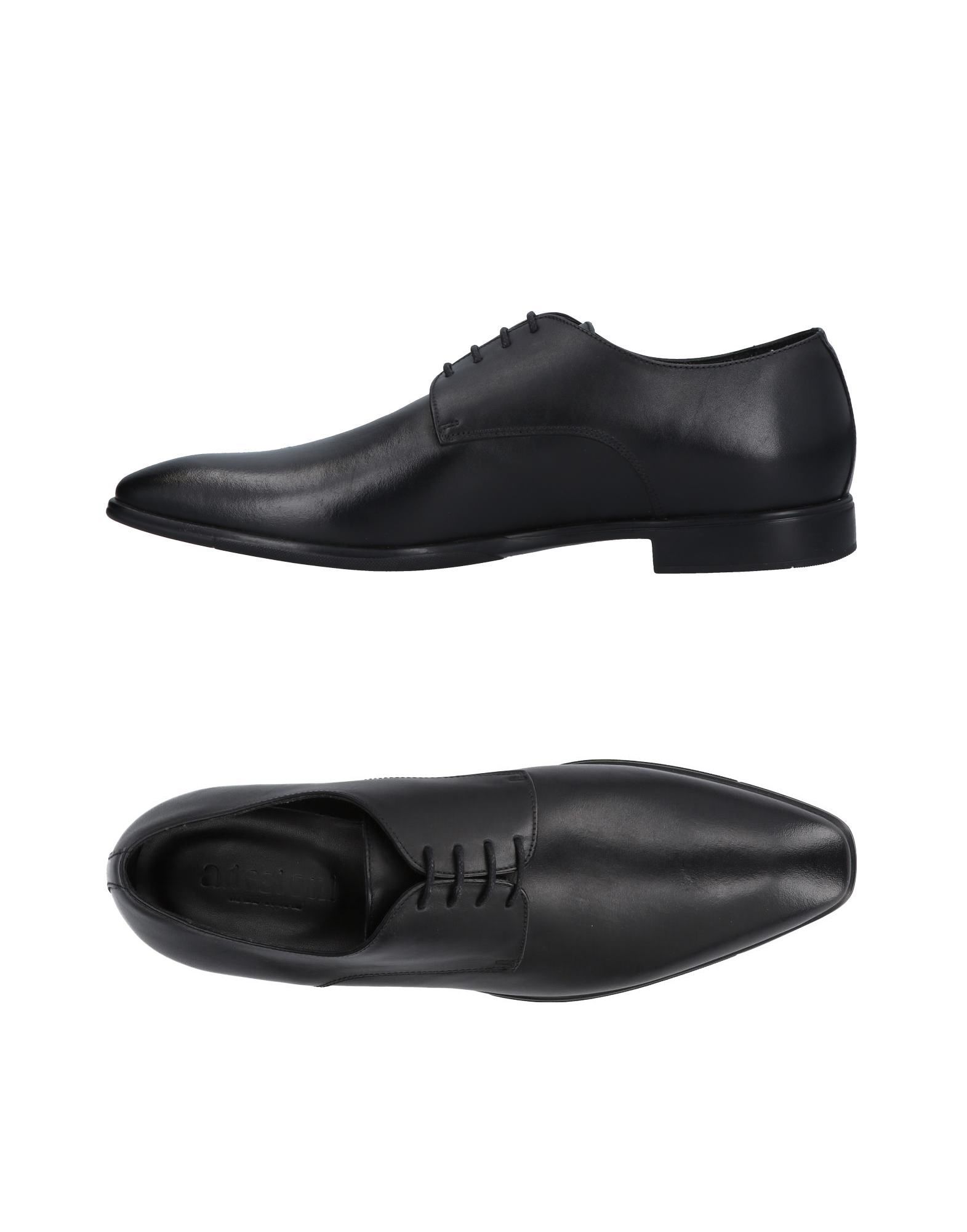 A.testoni Laced Shoes In Black