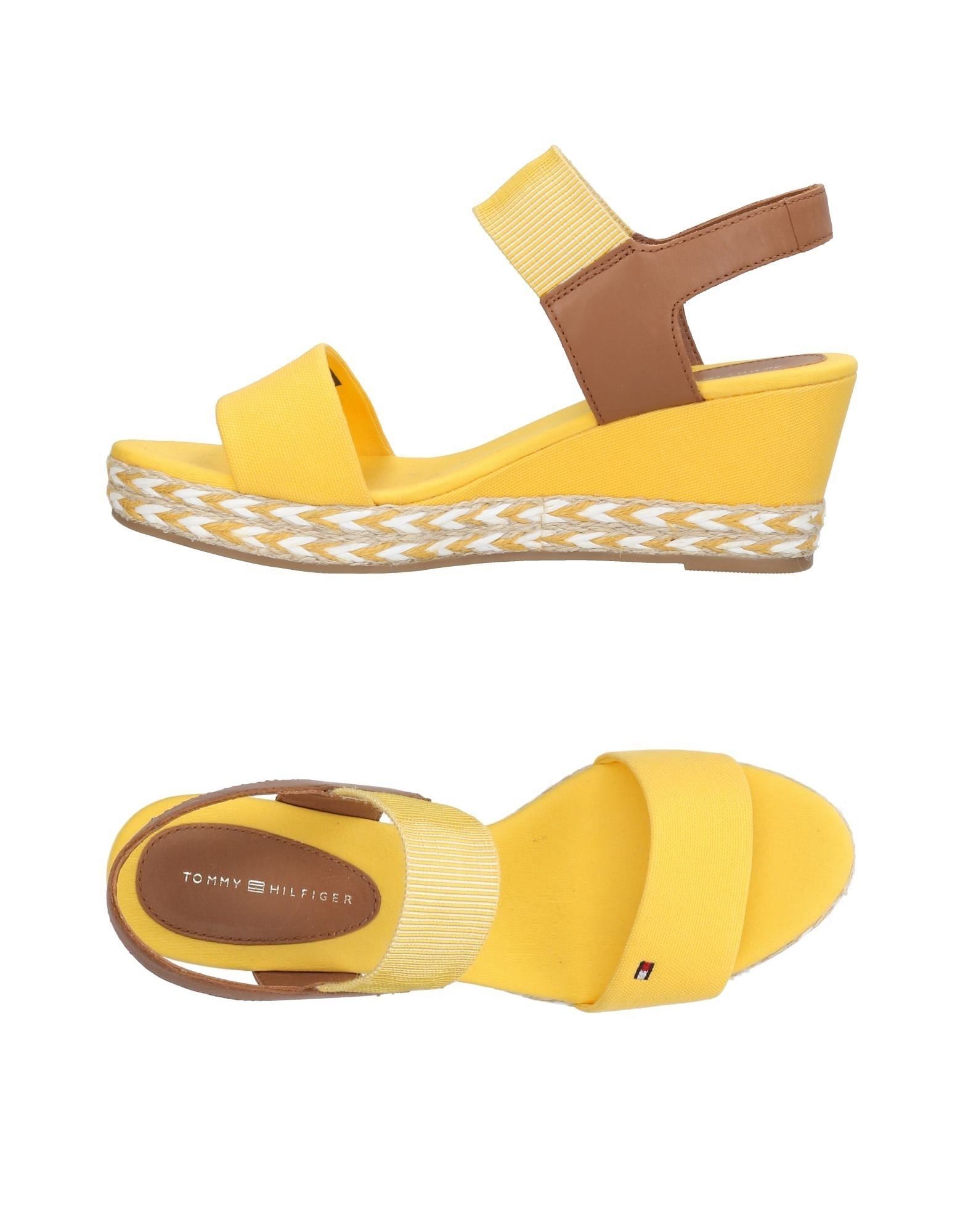 tommy hilfiger yellow sandals