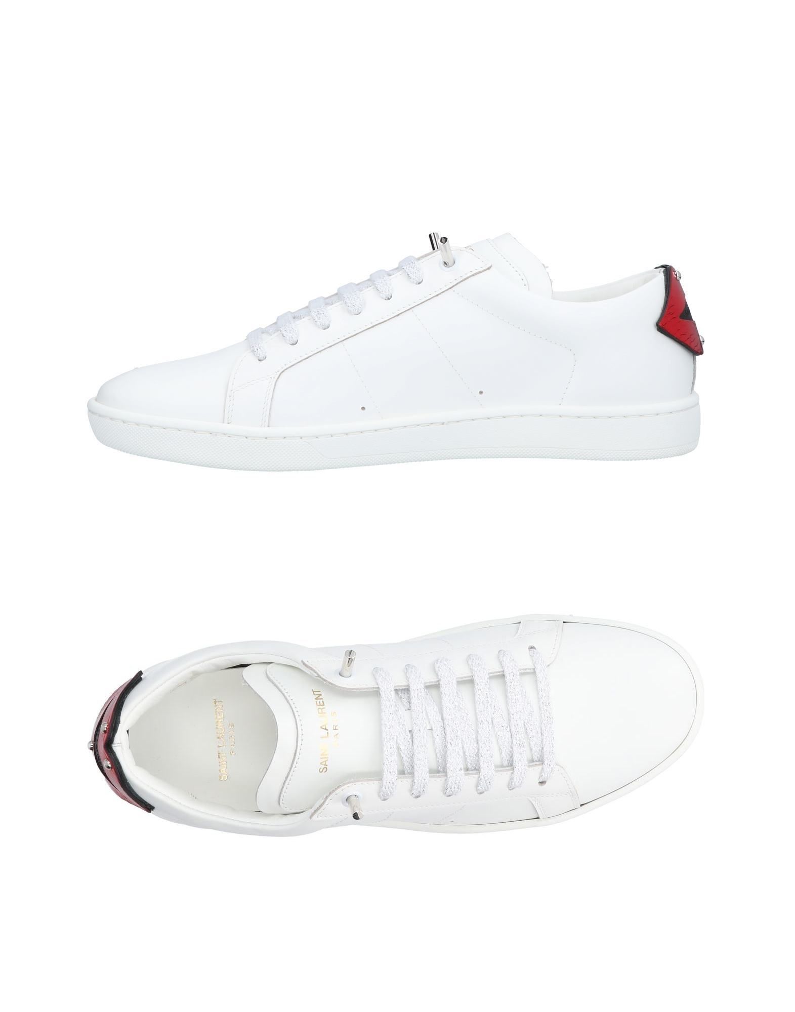ysl men's white sneakers