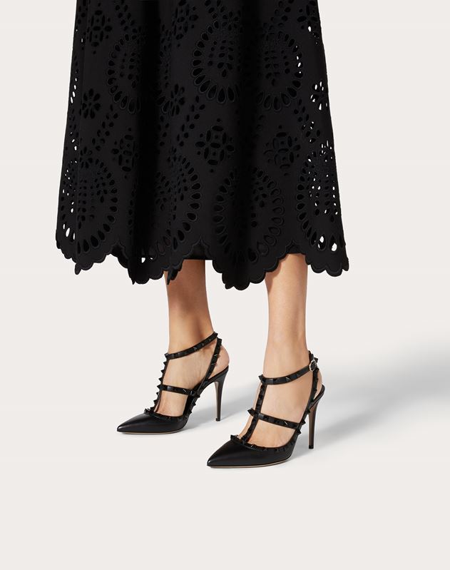 valentino rockstud ankle strap pump