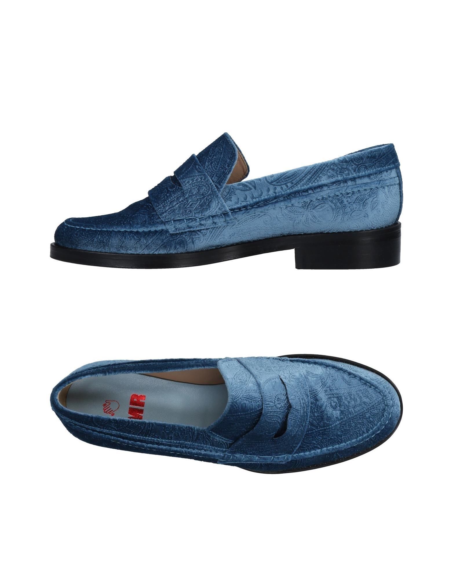 MR BY MAN REPELLER MR BY MAN REPELLER WOMAN LOAFERS AZURE SIZE 8 TEXTILE FIBERS,11475266SW 12