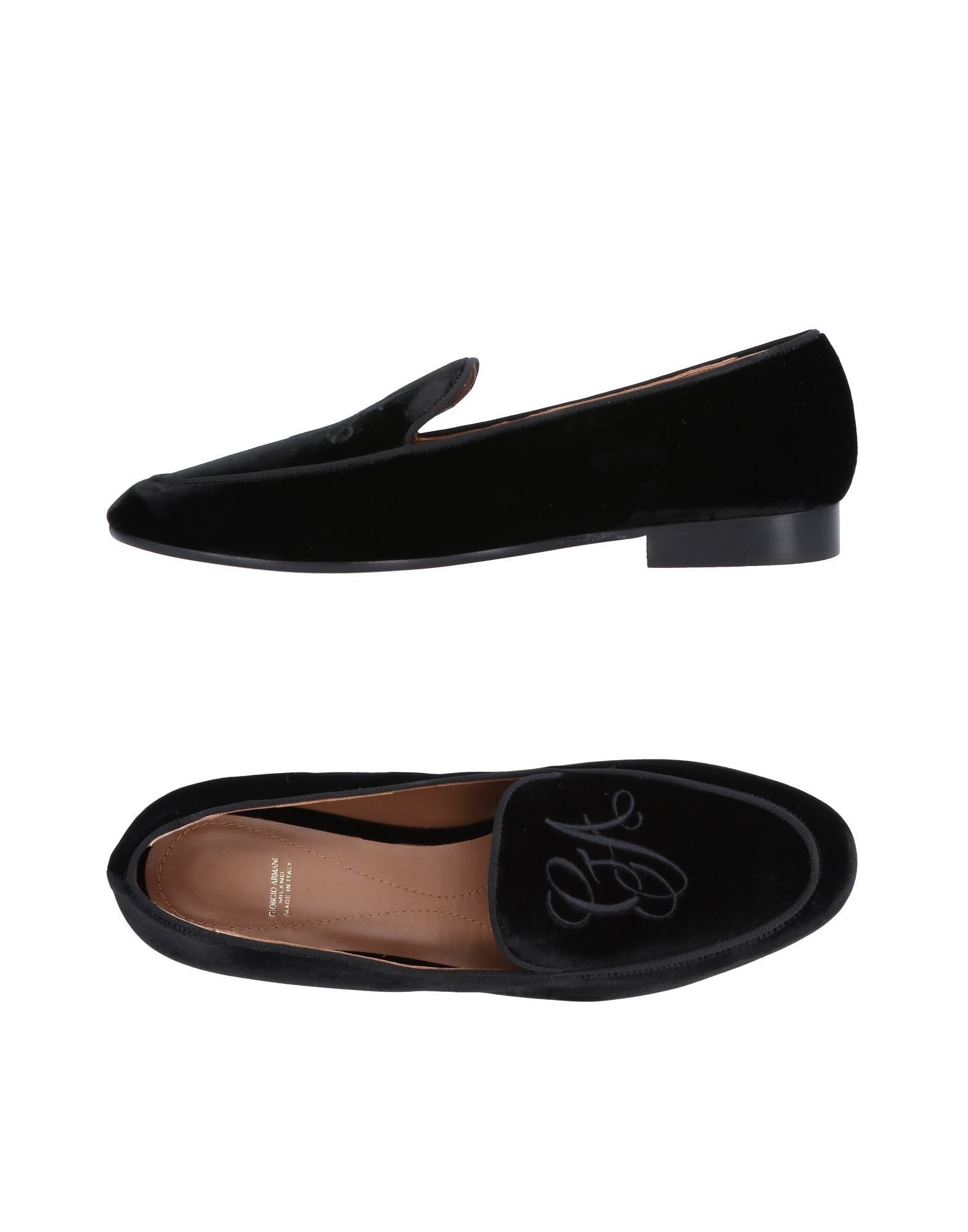 Giorgio Armani Loafers In Black | ModeSens
