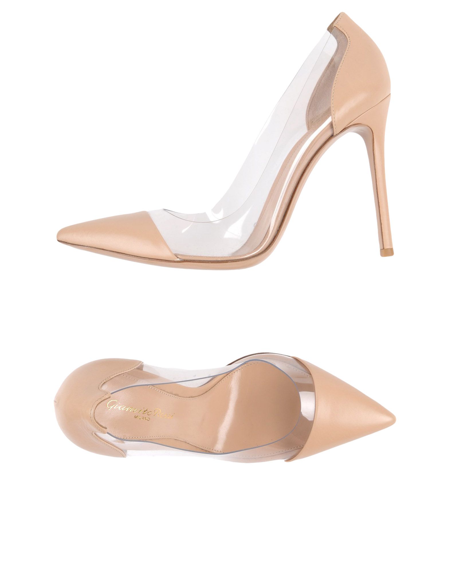 GIANVITO ROSSI GIANVITO ROSSI WOMAN PUMPS BEIGE SIZE 6.5 CALFSKIN, PVC - POLYVINYL CHLORIDE,11475652LG 9