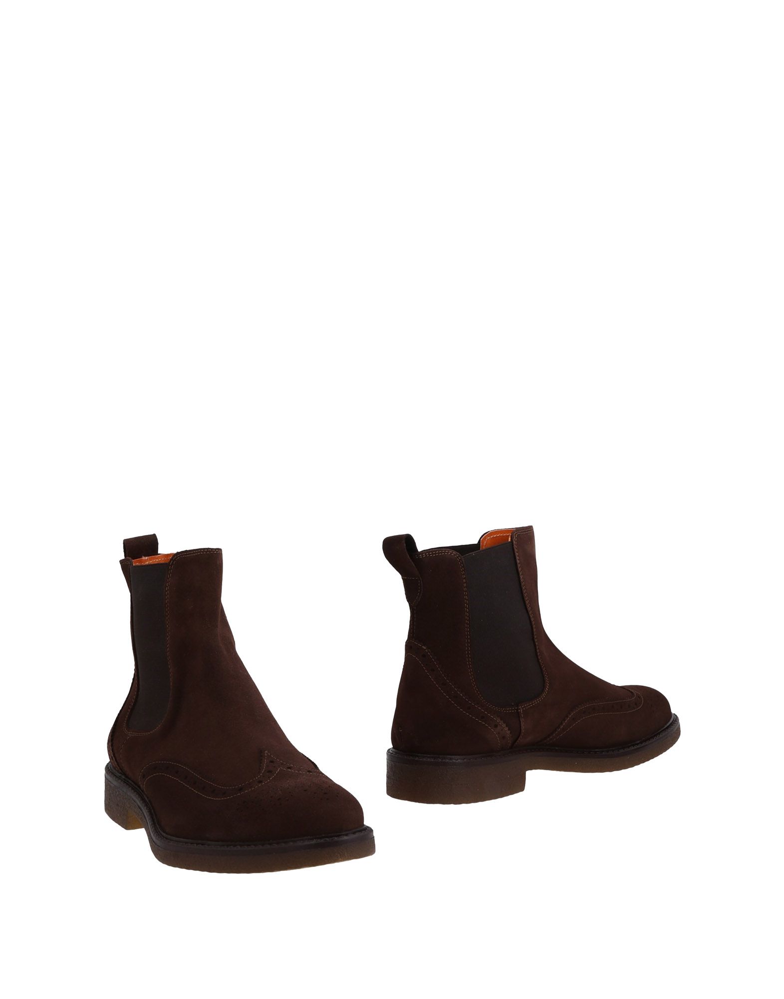 At.p.co Ankle Boots In Dark Brown