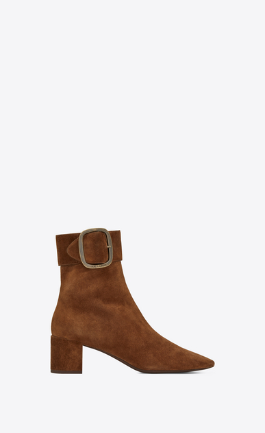 Women S Shoes Saint Lau Ysl Joplin Buckle Bootie In Suede