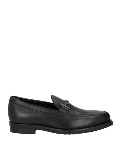 Man Loafers Black Size 10.5 Leather