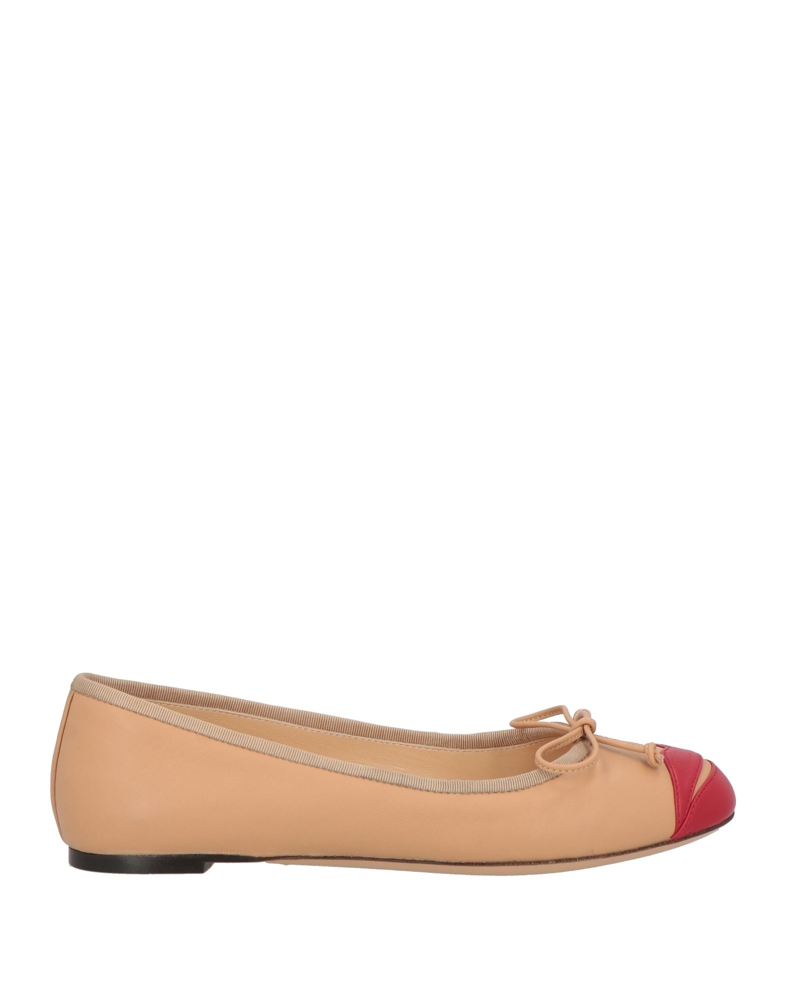 CHARLOTTE OLYMPIA CHARLOTTE OLYMPIA WOMAN BALLET FLATS BEIGE SIZE 6.5 LEATHER,11487143VT 5