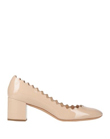 Chloé Woman Pumps Blush Size 5.5 Soft Leather In Pink