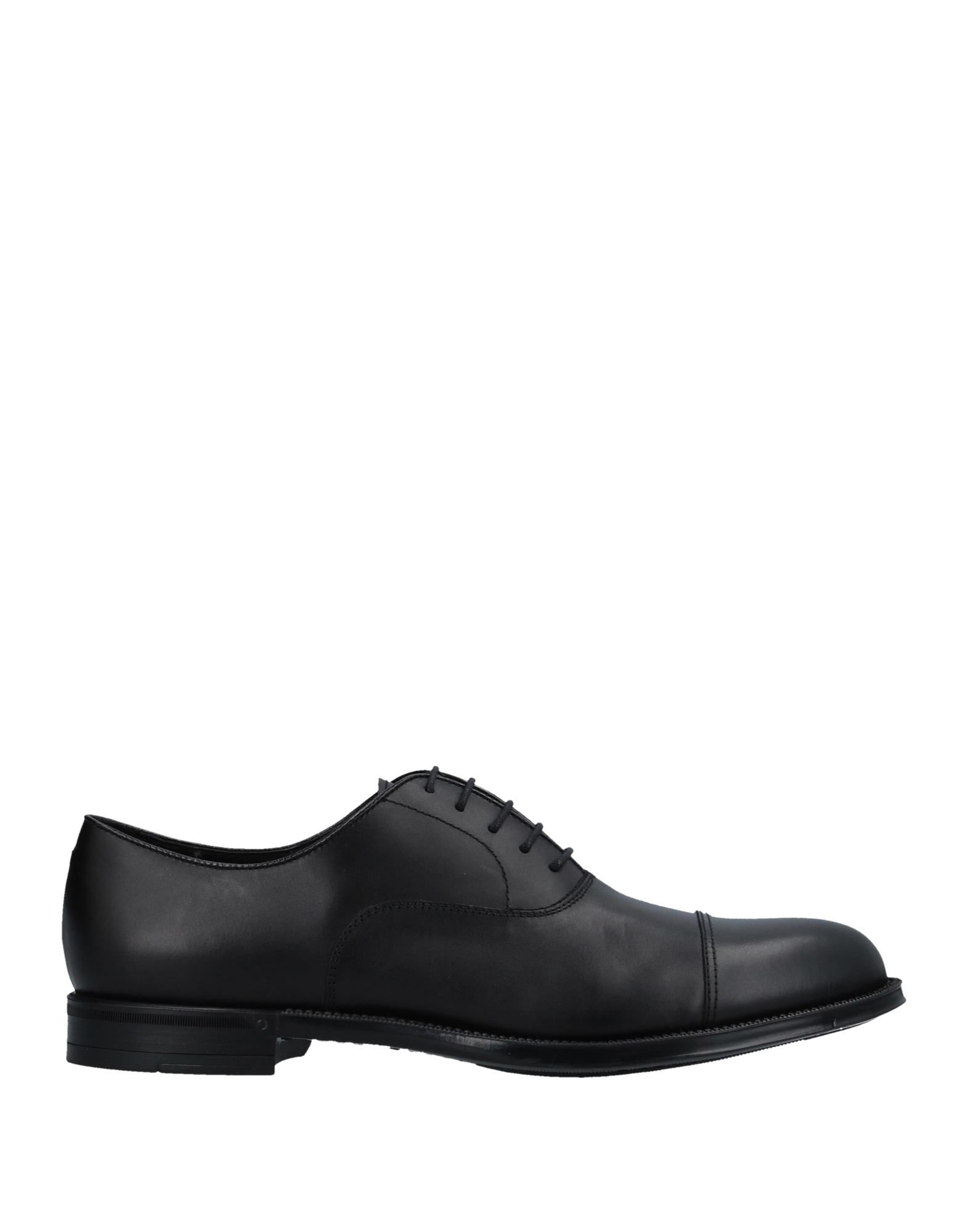 DOUCAL'S DOUCAL'S MAN LACE-UP SHOES BLACK SIZE 7 CALFSKIN,11502129ER 7