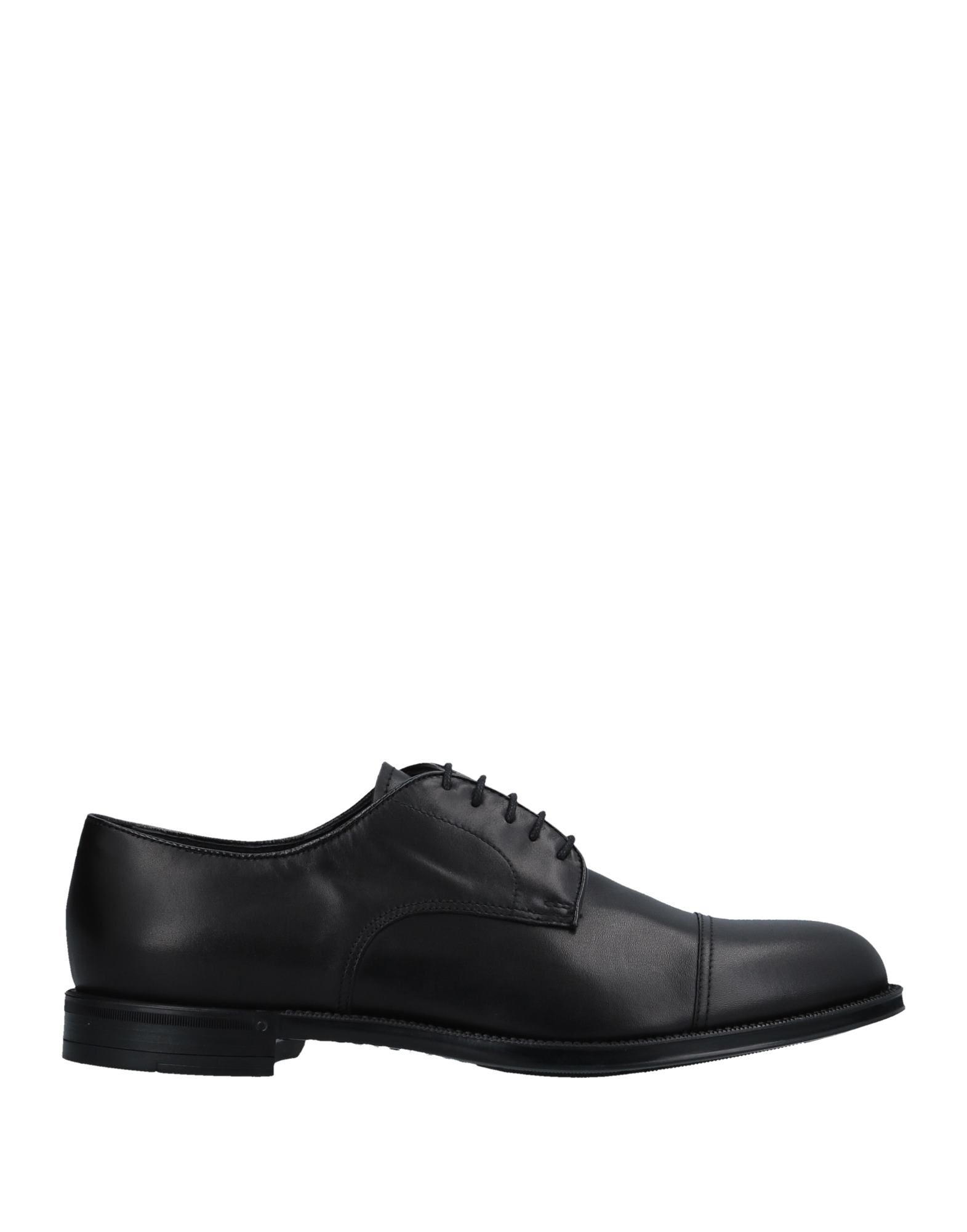 DOUCAL'S DOUCAL'S MAN LACE-UP SHOES BLACK SIZE 8 CALFSKIN,11502154AR 13