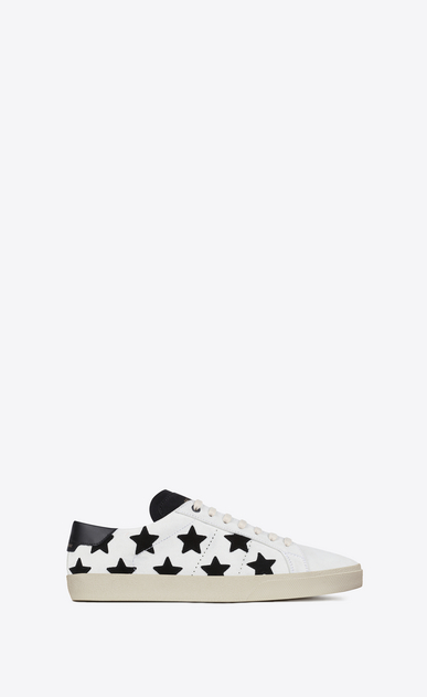 SAINT LAURENT Sneakers Herren signature court sl/06 california sneaker aus optisch weißem und schwarzem leder a_V4