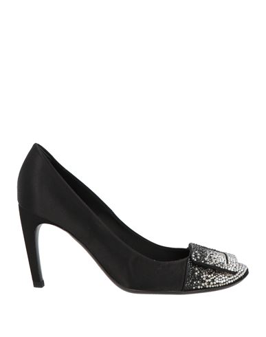 Roger Vivier Woman Pumps Black Size 6 Textile Fibers In Black