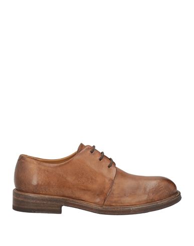 Ducanero Man Lace-up Shoes Light Brown Size 7 Calfskin In Brown