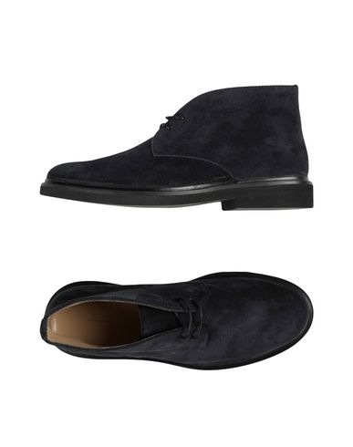Shop Apc A. P.c. Man Ankle Boots Midnight Blue Size 11 Leather