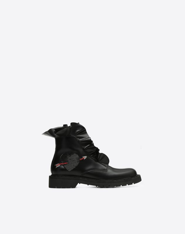 valentino love combat boots