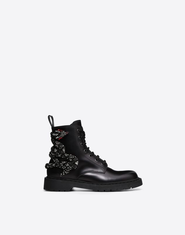 snake combat boots