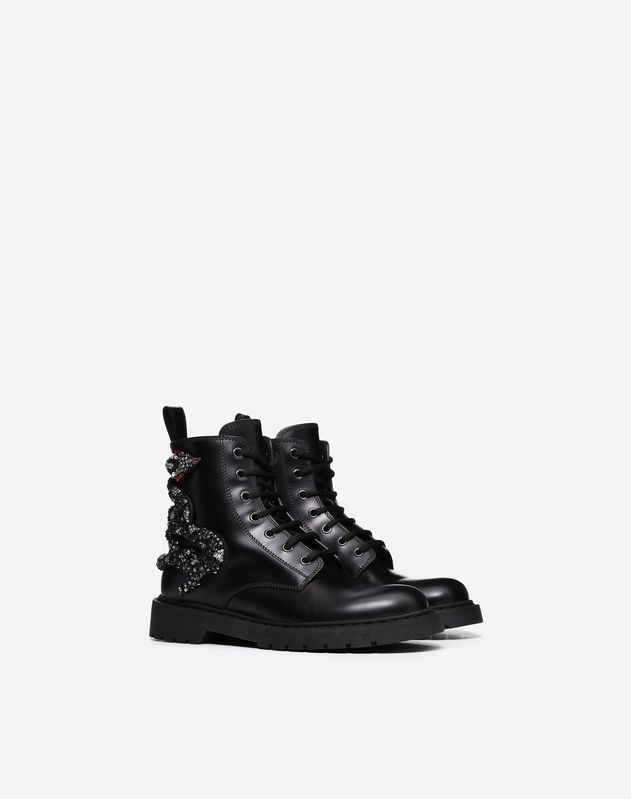 valentino combat boots womens