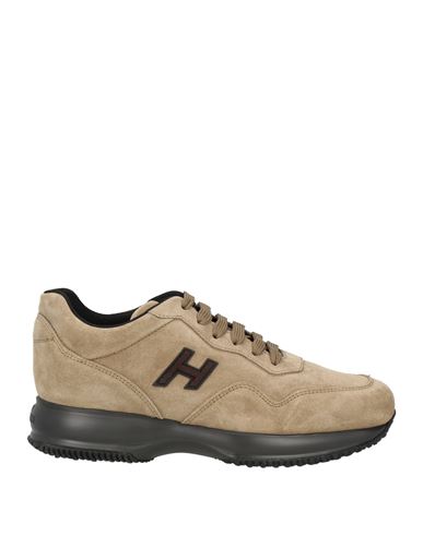 Hogan Man Sneakers Sage Green Size 9 Soft Leather In Sage Green