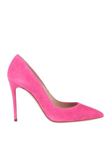 Casadei Woman Pumps Magenta Size 5 Soft Leather