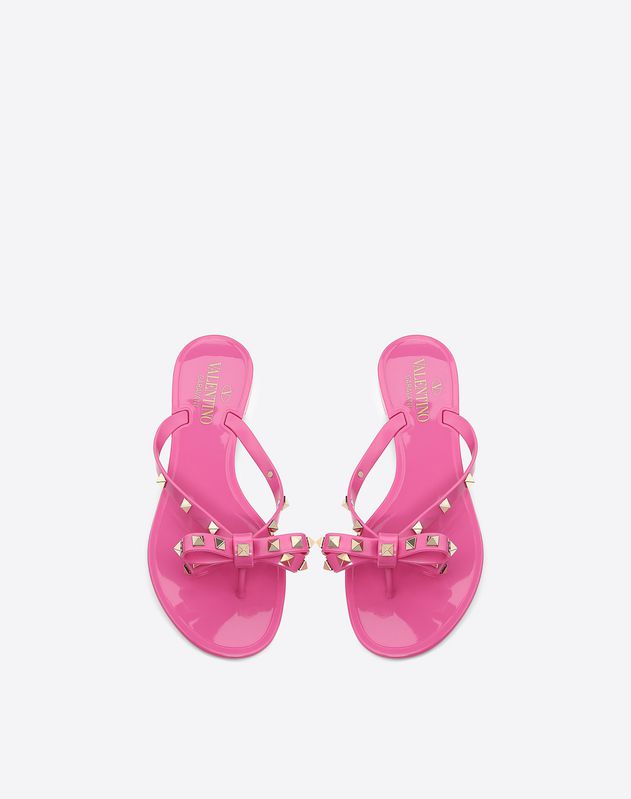 valentino flip flops pink
