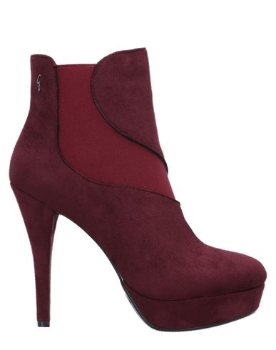 Woman Ankle boots Burgundy Size 9 Rubber
