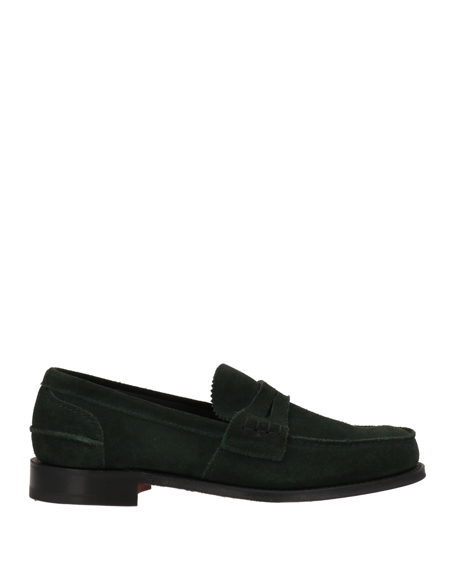 CHURCH'S CHURCH'S MAN LOAFERS DARK GREEN SIZE 9.5 SOFT LEATHER