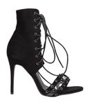 PUBLIC DESIRE Damen Sandale Farbe Schwarz Gr��e 9
