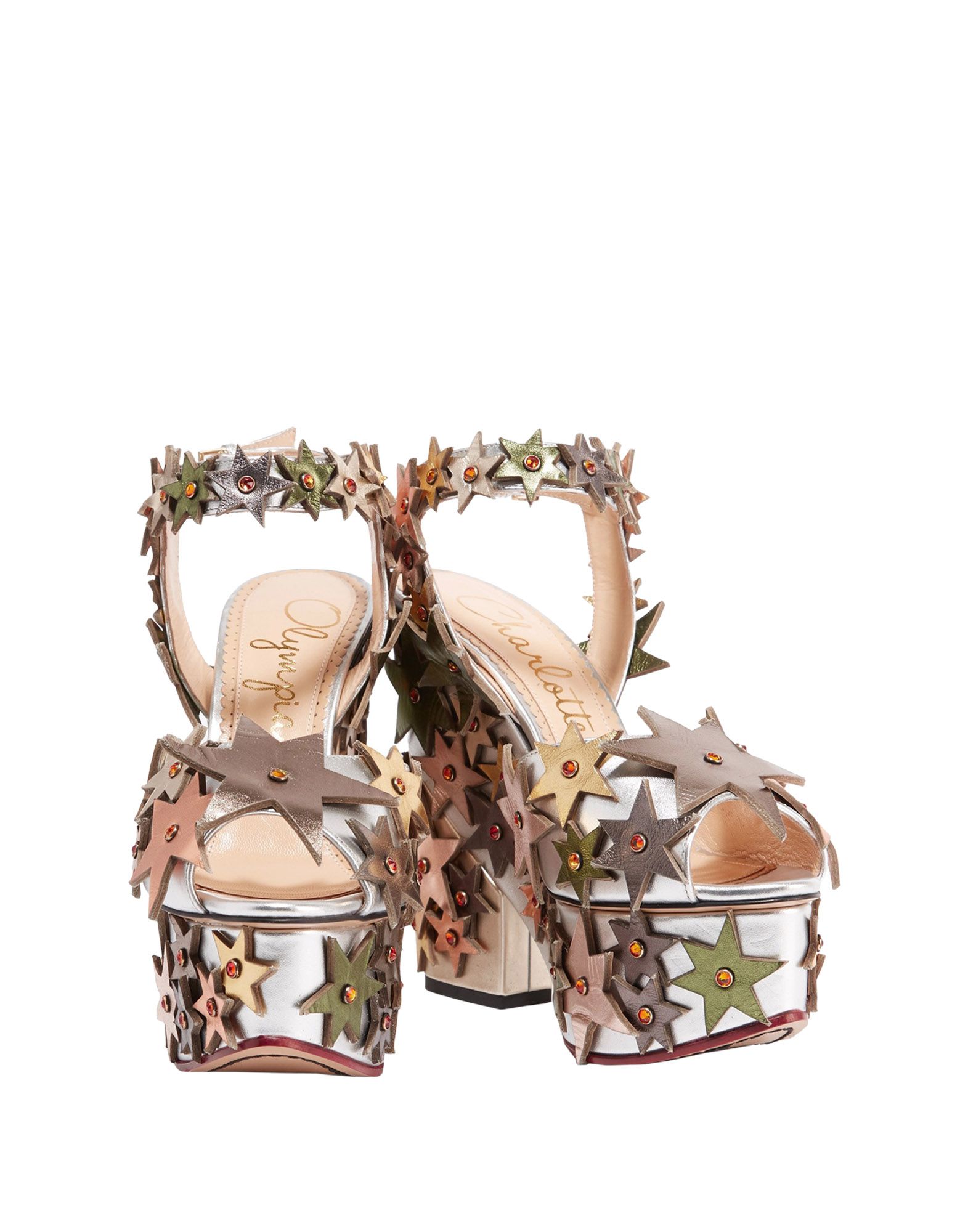 Charlotte Olympia Sandals In Silver