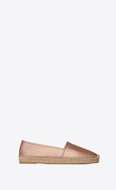 monogram espadrille in metallic lambskin