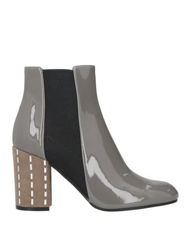 Pollini Woman Ankle Boots Grey Size 8.5 Soft Leather