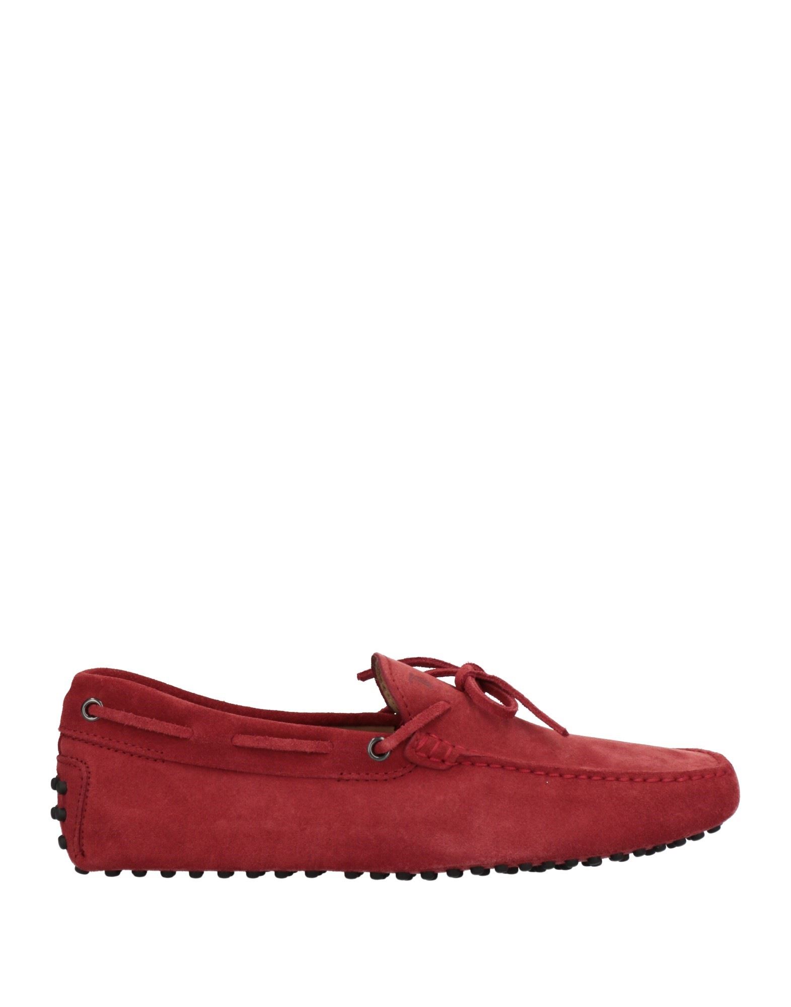 TOD'S TOD'S MAN LOAFERS BRICK RED SIZE 8 SOFT LEATHER