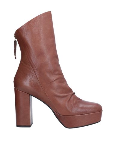 Bruno Premi Woman Ankle Boots Tan Size 10 Goat Skin In Brown