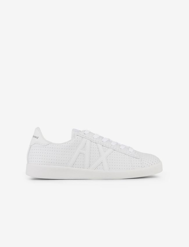 Armani Exchange Sneakers Bianco Bovino