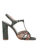 EMANUELA PASSERI Damen Sandale Farbe Milit�rgr�n Gr��e 7
