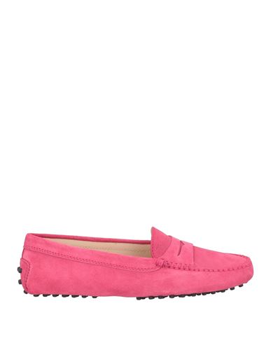Tod's Woman Loafers Magenta Size 7.5 Soft Leather