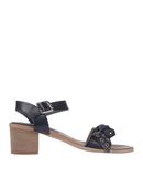 DONNA ITALIA Damen Sandale Farbe Schwarz Gr��e 13