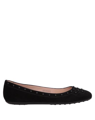 Tod's Woman Ballet Flats Black Size 4.5 Soft Leather
