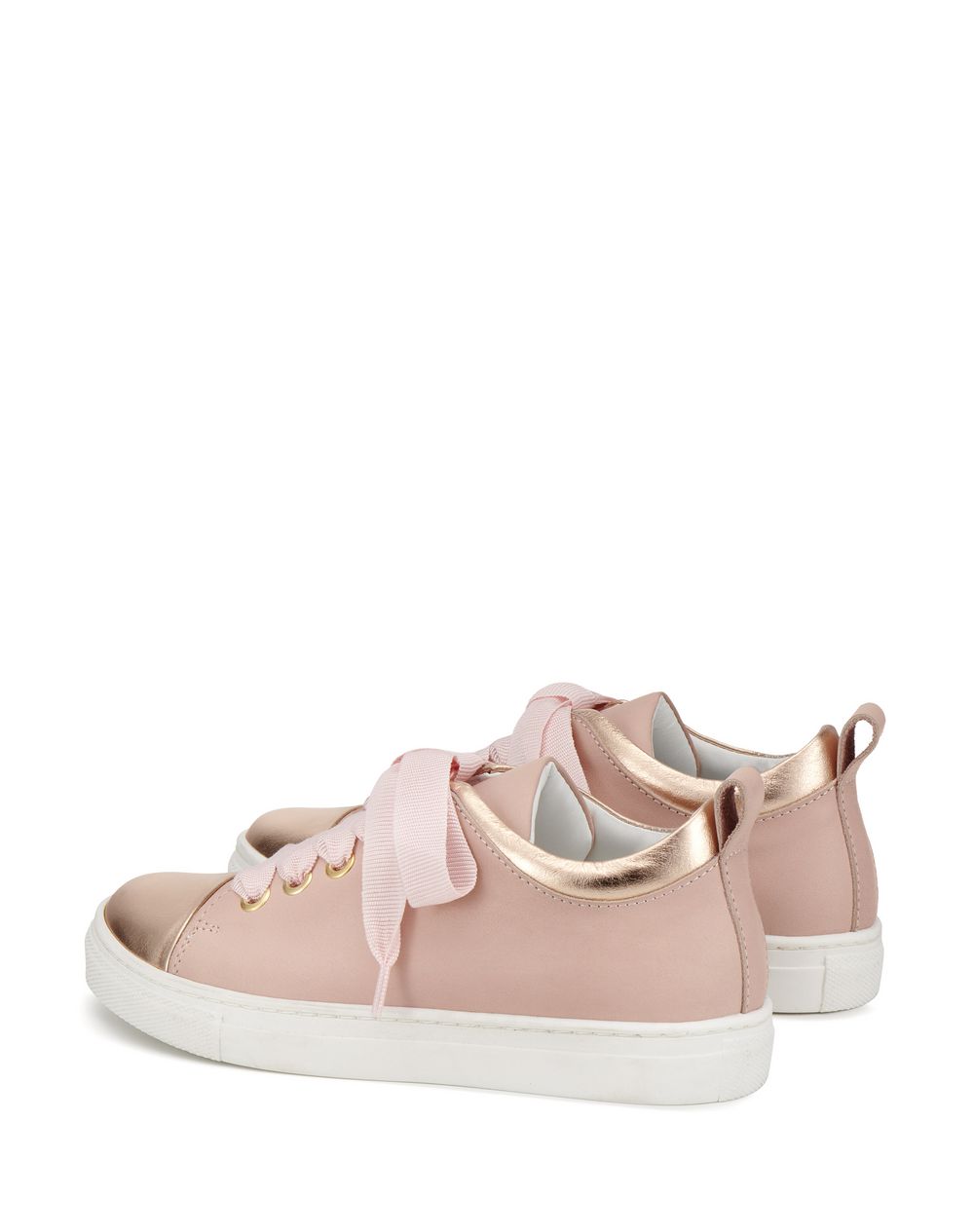 pink ribbon sneakers