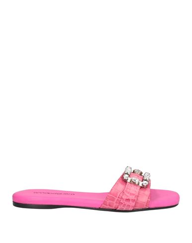Shop Anna Baiguera Woman Sandals Fuchsia Size 8 Leather In Pink
